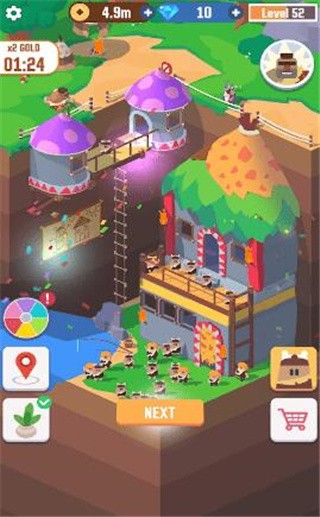 放置挖掘大亨破解版_一笑下载站