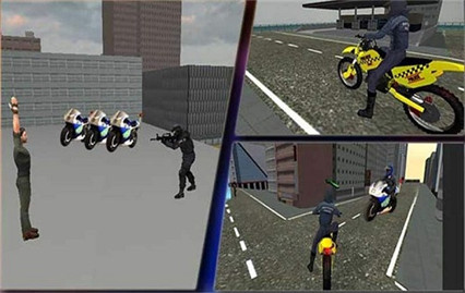 警察摩托车破解版_一笑下载站