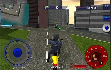 警察摩托车破解版_一笑下载站